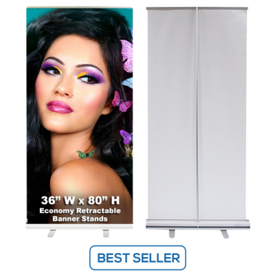 36 x 80 Economy Retractable Banner Stands