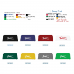 Green Table Throw 1 Color Logo Print 6 ft. or 8ft. ( 3-sided or 4-sided option)